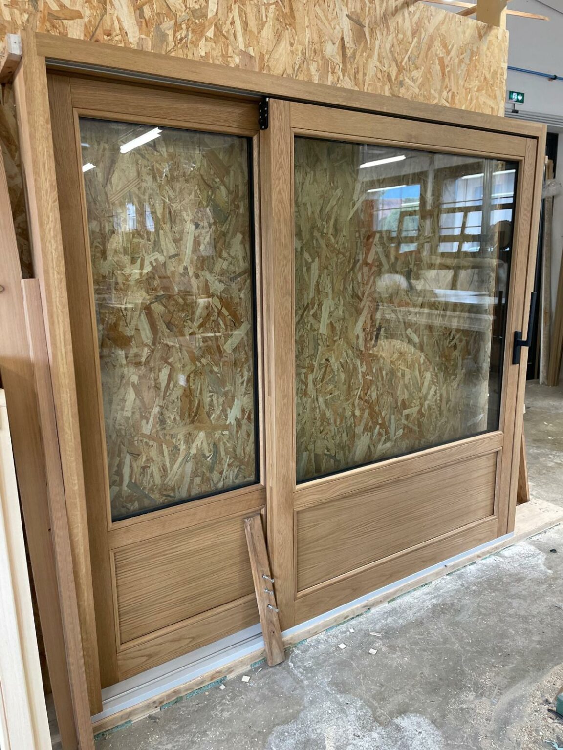 coulissant à levage en chêne