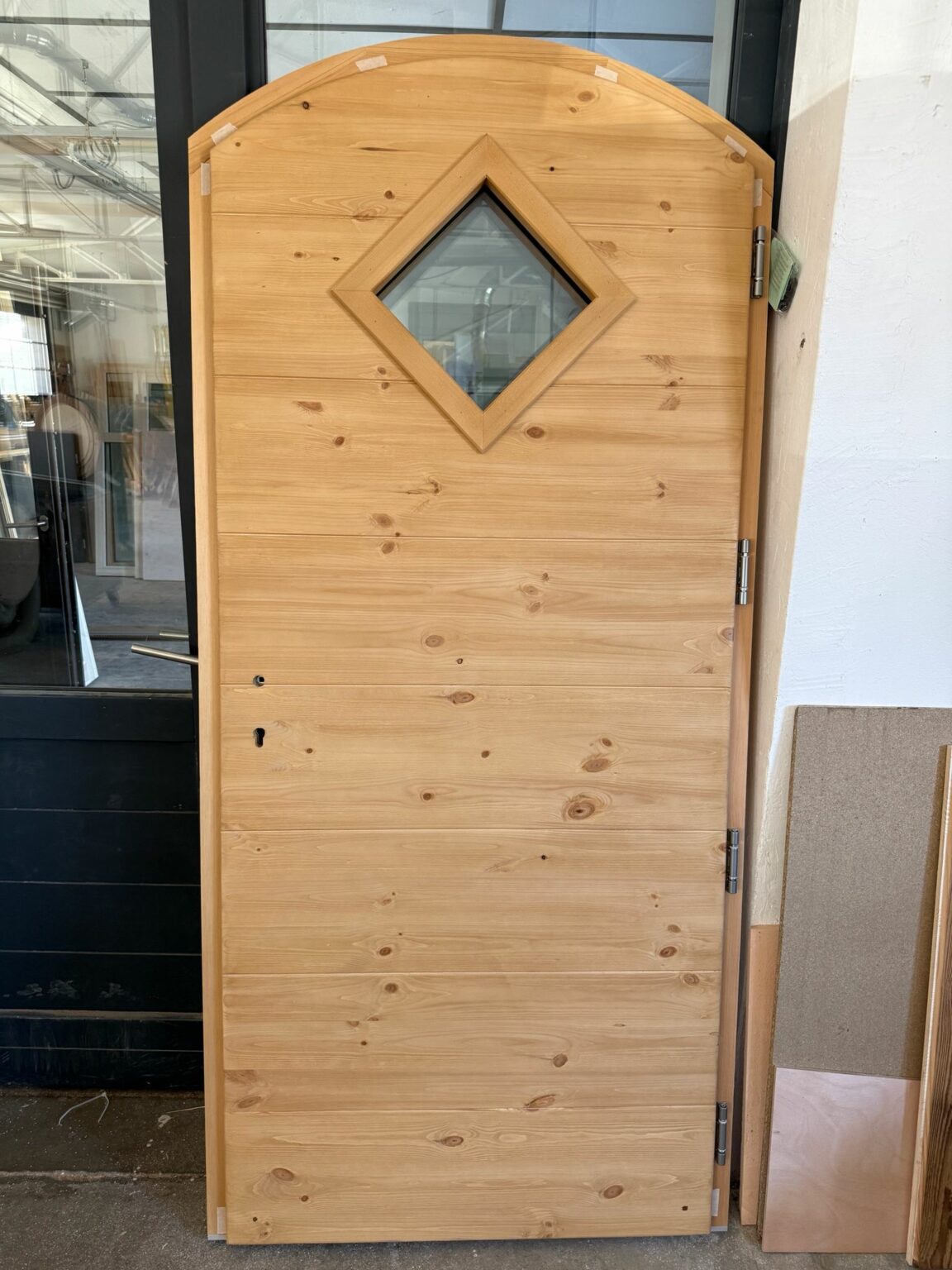 porte arc surbaissé oculus losange